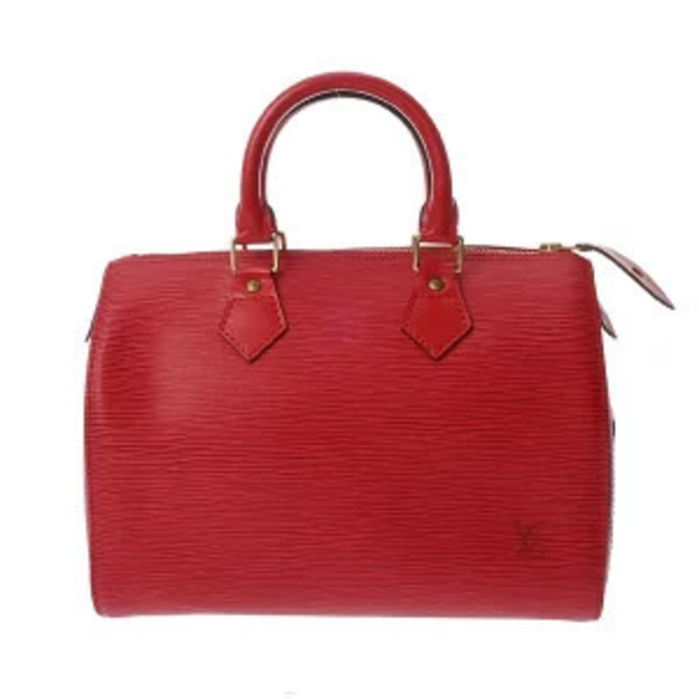 Louis Vuitton Speedy Epi Leather Handbag Castilian Red Bag